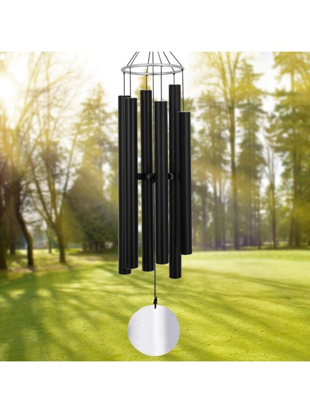 Large 45" Wind Chimes for Outdoors - Deep Tone Sympathy Chimes, Relaxing Melody